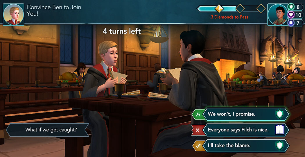 enter cheat codes in harry potter hogwarts mystery