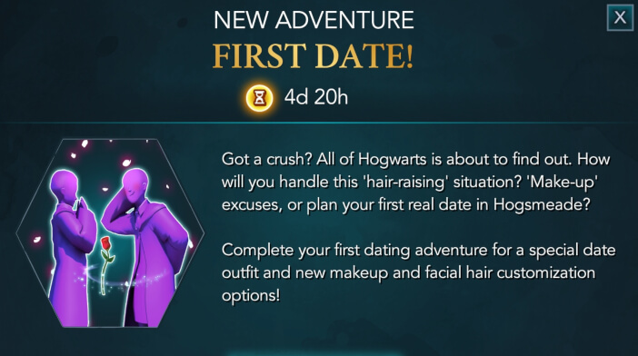 harry potter hogwarts mystery dating