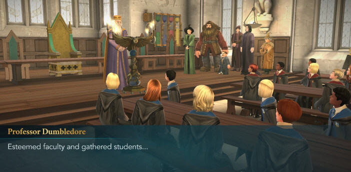 hogwarts staff table